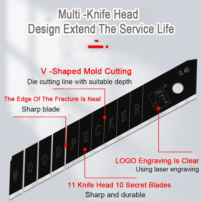 

6in1 Cutter Multifungsi Cutter Baja Besar 10pc Set Cutter Pemotong Kertas