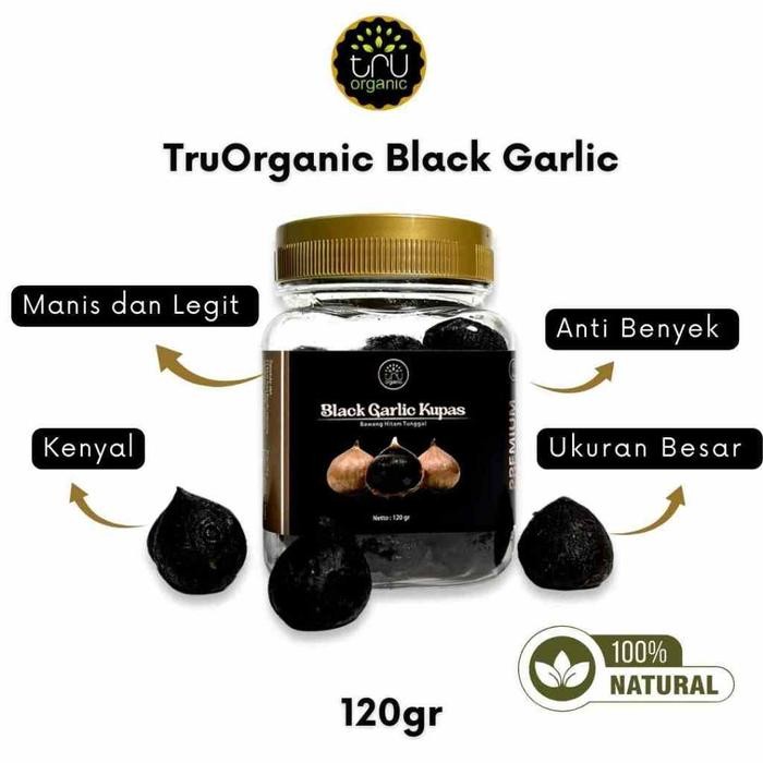 

BisaInstan- TruOrganic Black Garlic Kupas Bawang Tunggal Hitam Lanang Bawang Hitam Solo