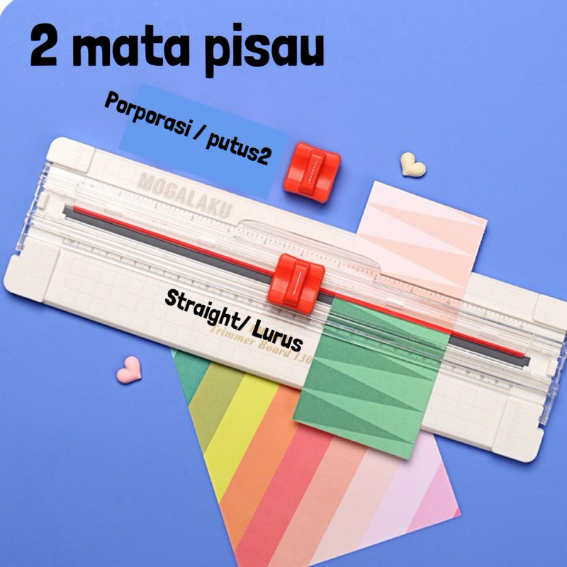 

2in1 alat potong poorasi tanda sobek karcis perforated cutting