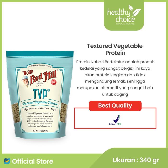 

BisaInstan- Bob's Red Mill TVP (Textured Vegetable Protein) 340gr