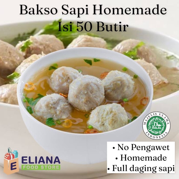 

Kirim,HariYgSama- Bakso Sapi Homemade TANPA PENGAWET KUALITAS BAGUS ISI 50