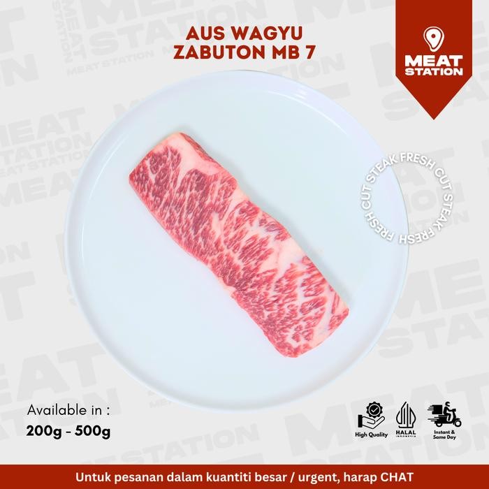 

Kirim,HariYgSama- AUS Wagyu Zabuton MB 7 /Daging Steak AUS / Beef Steak / Beef Import
