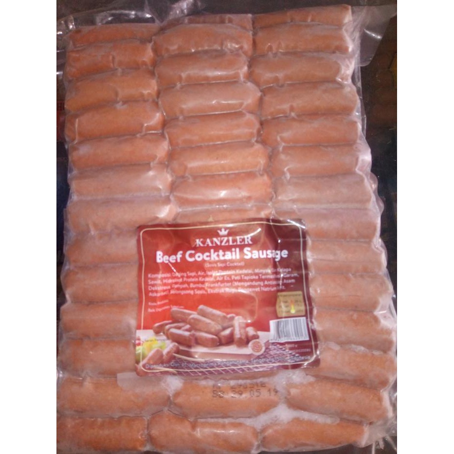 

Kirim,HariYgSama- Kanzler Beef Cocktail Sausage 1KG