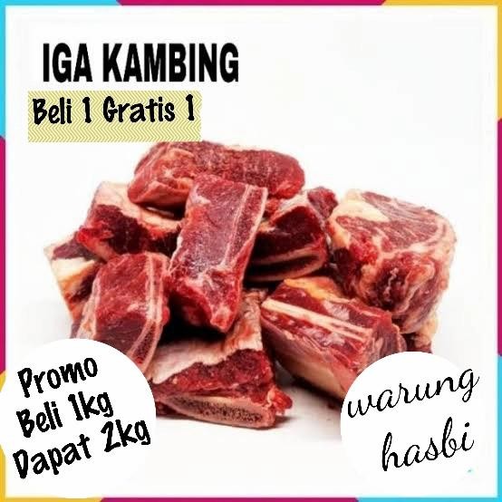 

Kirim,HariYgSama- PROMO 1kg Iga Kambing import gratis 1kg