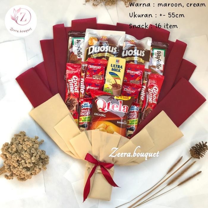

Kirim,HariYgSama- (B13) Bucket snack/buket snack/bouquet snack [INCLUDE: Greeting card+packing]