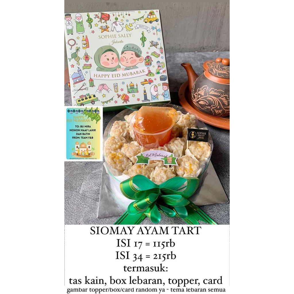 

Kirim,HariYgSama- Siomay Ayam Tart Hampers Idul Fitri / Lebaran Edition