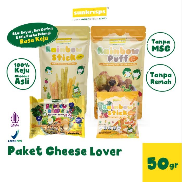 

Kirim,HariYgSama- Paket cheese lover I cemilan anak sehat cinta keju by Sunkrisps