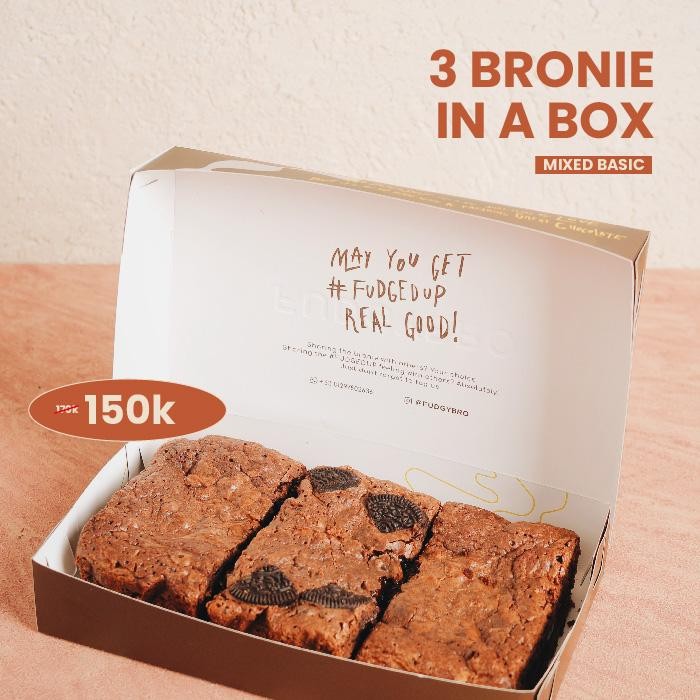 

Kirim,HariYgSama- Fudgy Bro Mixed Box Bronie