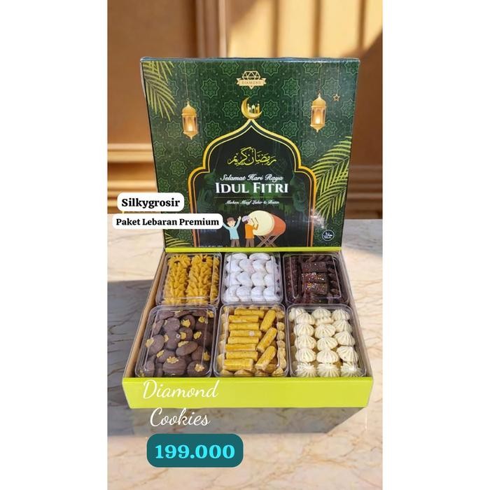 

Kirim,HariYgSama- Kue Lebaran Premium DIAMOND 1 Box 6 Toples