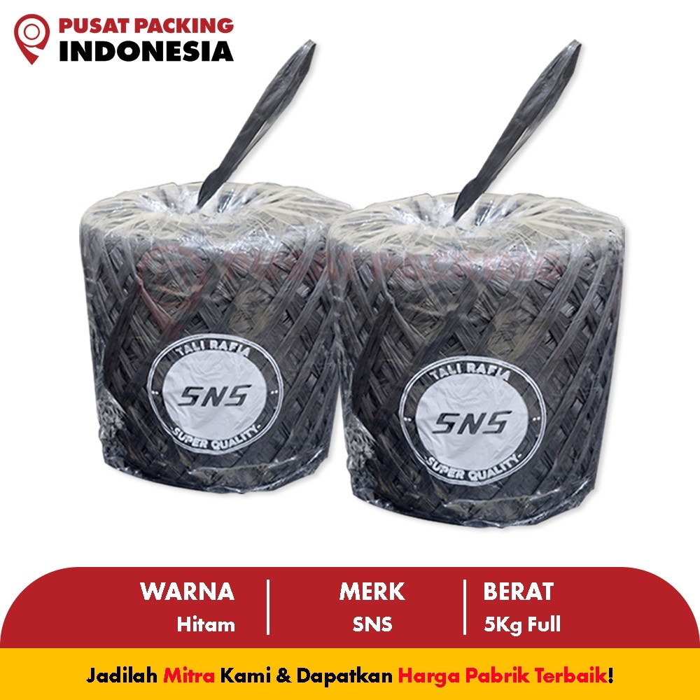

Tali Rafia Hitam 5 KG Tebal (PUSAT PACKING INDONESIA)