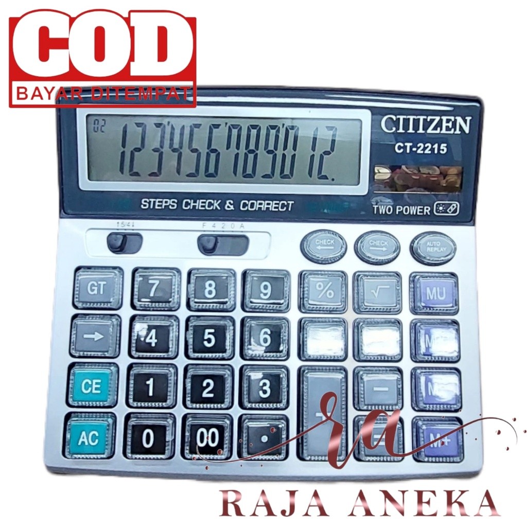 

Calculator Kalkulator 12 dit GTTTZEN CT-2215 CT 2215 Calculator 12 dit dual power Kalkulator