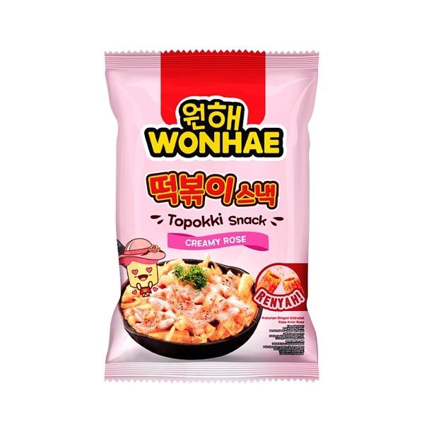 

WONHAE TOPOKKI SNACK CREAMY ROSE 80GR