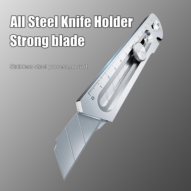 

24 Hours Dey 6in1 Cutter 18mm Multifungsi Cutter Baja Besar 10pc Set Cutter Pemotong Kertas