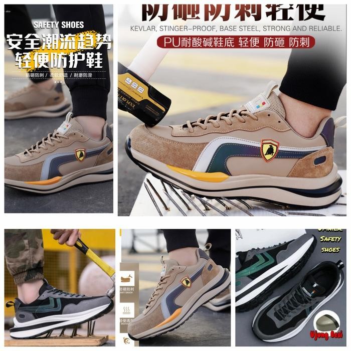 JTTOP" SEPATU SAFETY WANITA PRIA SNEAKERS SPORT RINGAN