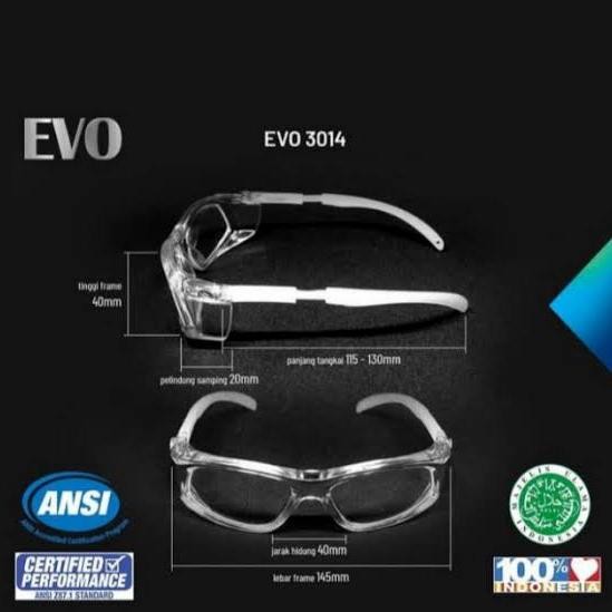 JTTOP" KACAMATA APD SAFETY LENSA PHOTOCROMIC