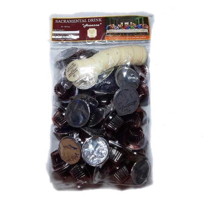 

Anggur Perjamuan Kudus + Hosti AYAT isi 50pcs Hosanna