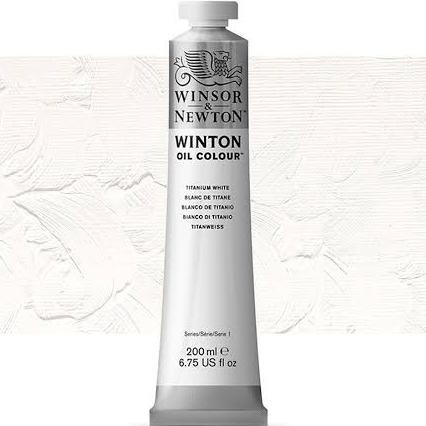 

ready stok cat minyak winton oil colour 200 ml titanium white winsor & newton original