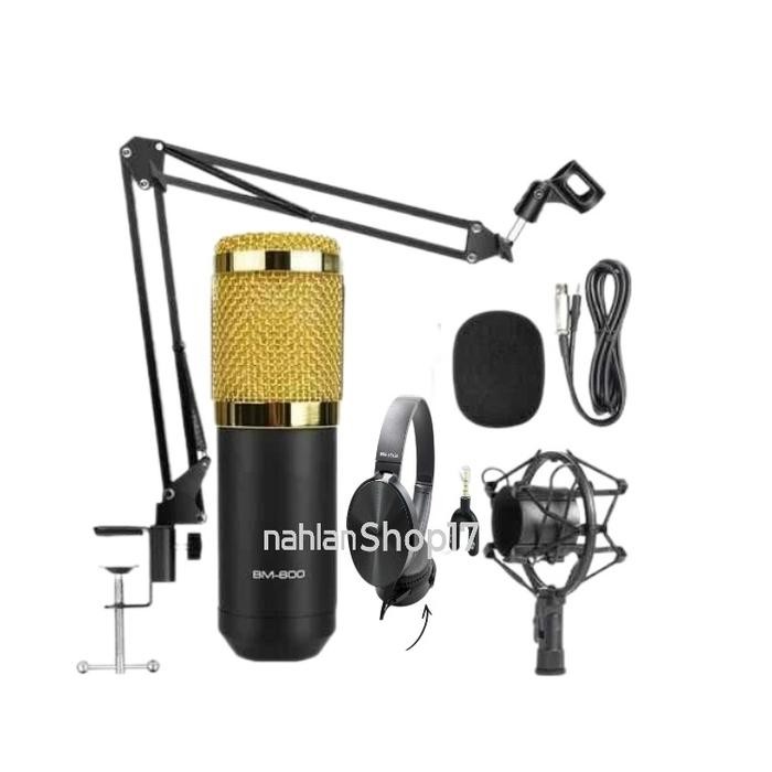 Bazzar Komp Paket Komplit Soundcard V8S Bonus Headset / Paket Soundcard V8S Plus Mic Bm 800 Mikrofon