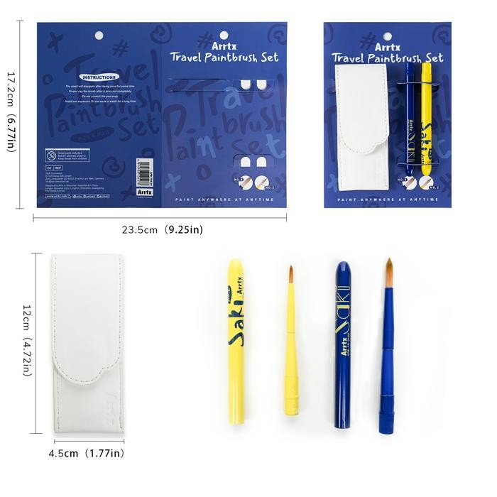 

ready stok arrtx travel paint brush/kuas lukis original