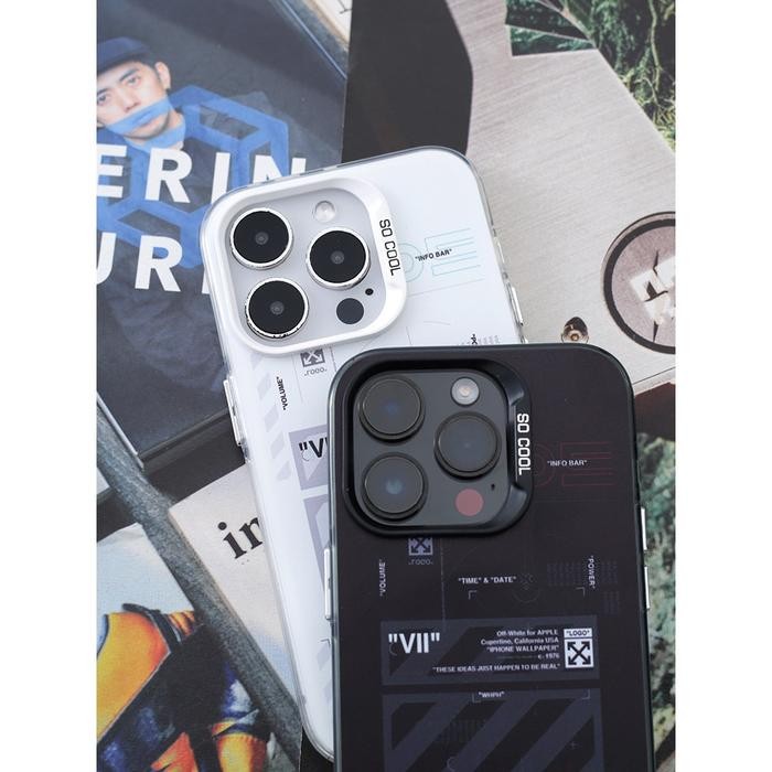 Idns Hardcase Off-White 01 Black Case Iphone 11 12 13 Pro Max 14 Pro Max 15 Pro Max #Gratisongkir