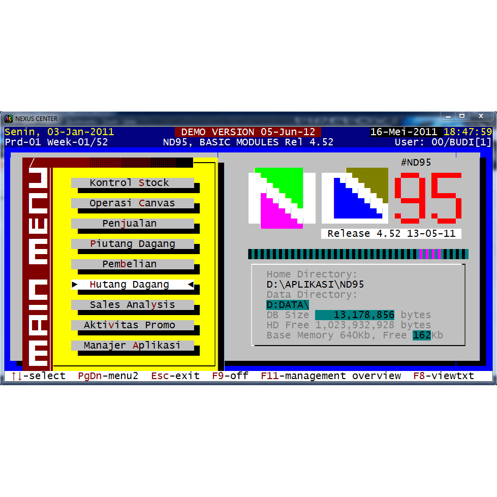 Software minimarket distributor ND95 khusus XP
