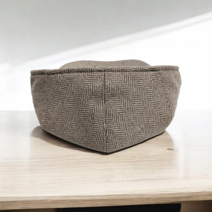 Thejam The Original Ivy Cap Wool Herringbone Krem #Gratisongkir