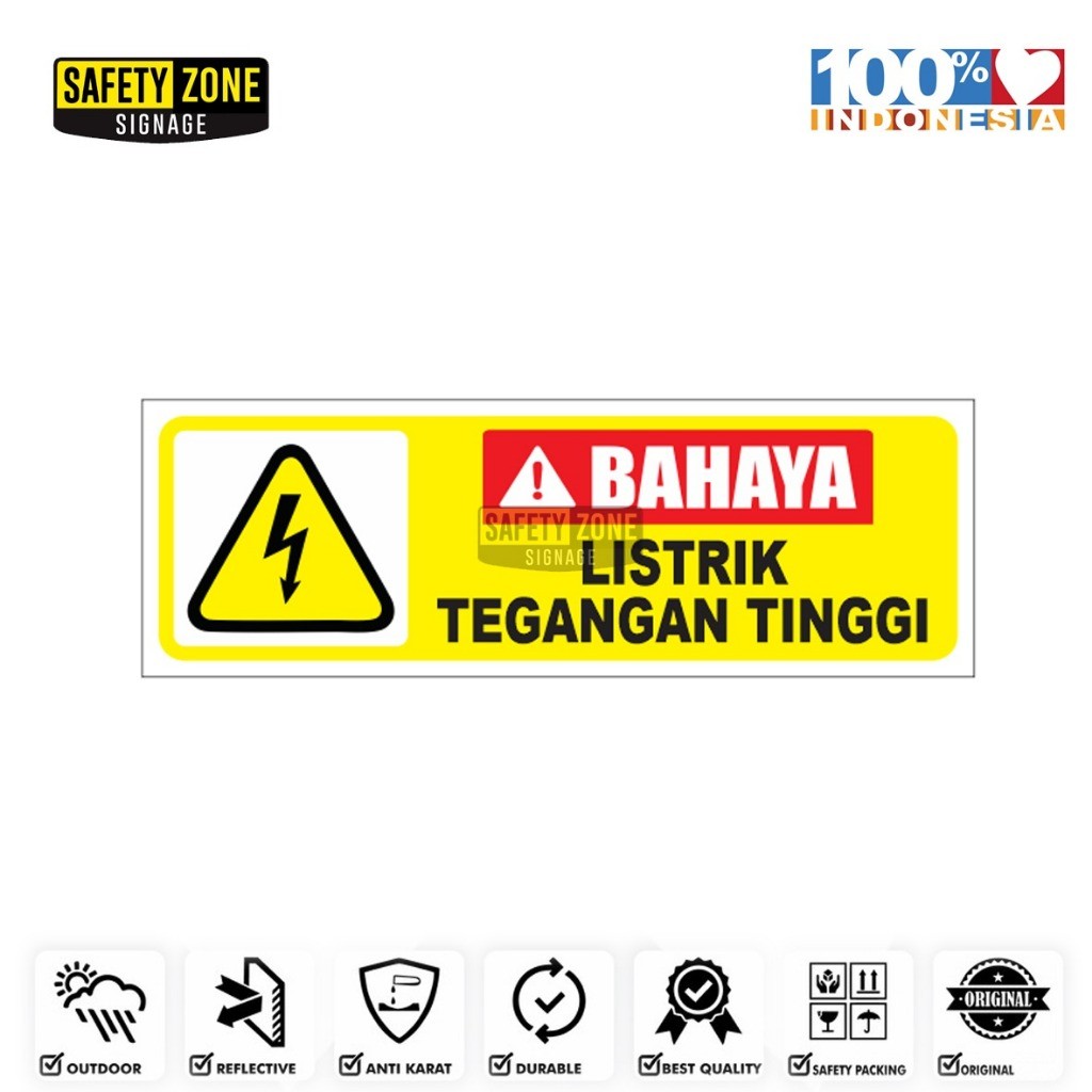 

Sign AKRILIK Bahaya Listrik Tegangan Tinggi