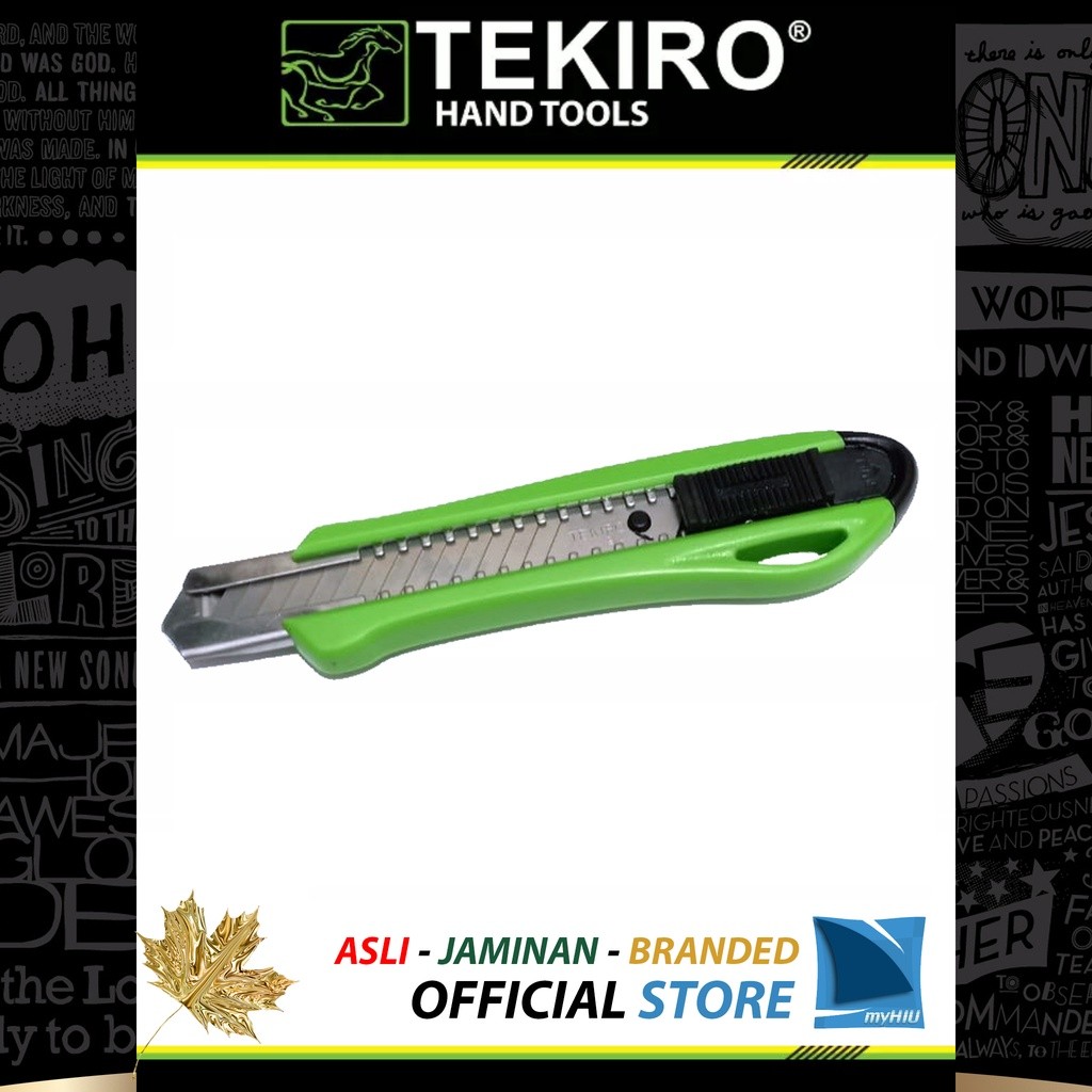 

Pisau Cutter 18 mm / Knife Cutter Industrial TEKIRO