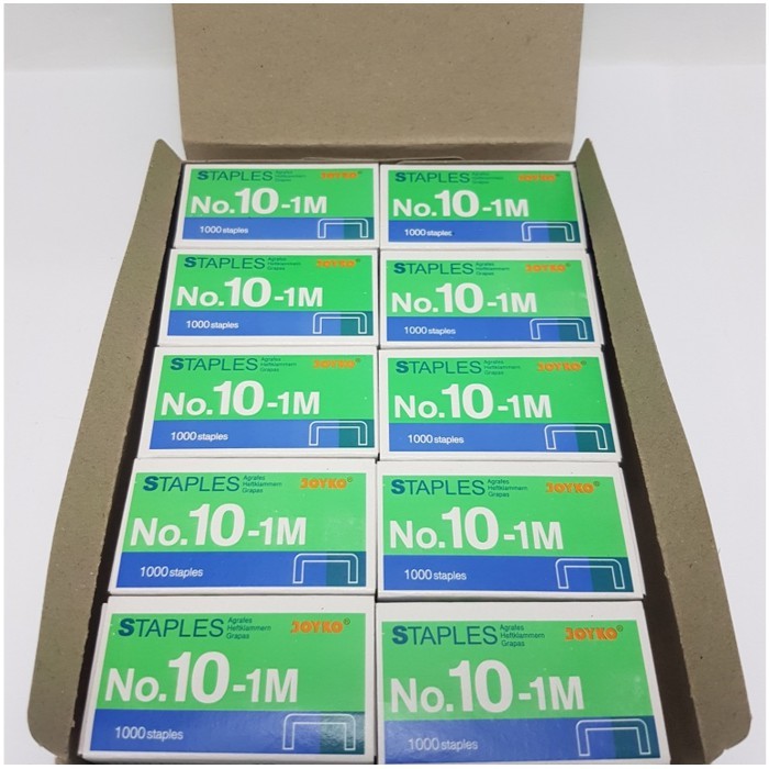 

Isi Staples JOYKO Kecil No. 10/Refill Steples Stapler/Isi Hekter 1KOTAK@20pak kecil