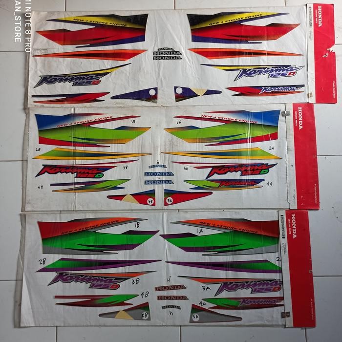 Striping lis body Honda karisma 125 D original