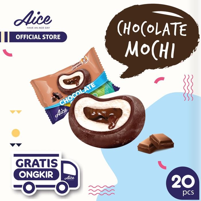 

NewZbgt- Paket Aice Ice Cream Mochi Coklat Es Krim (isi 20 pcs)
