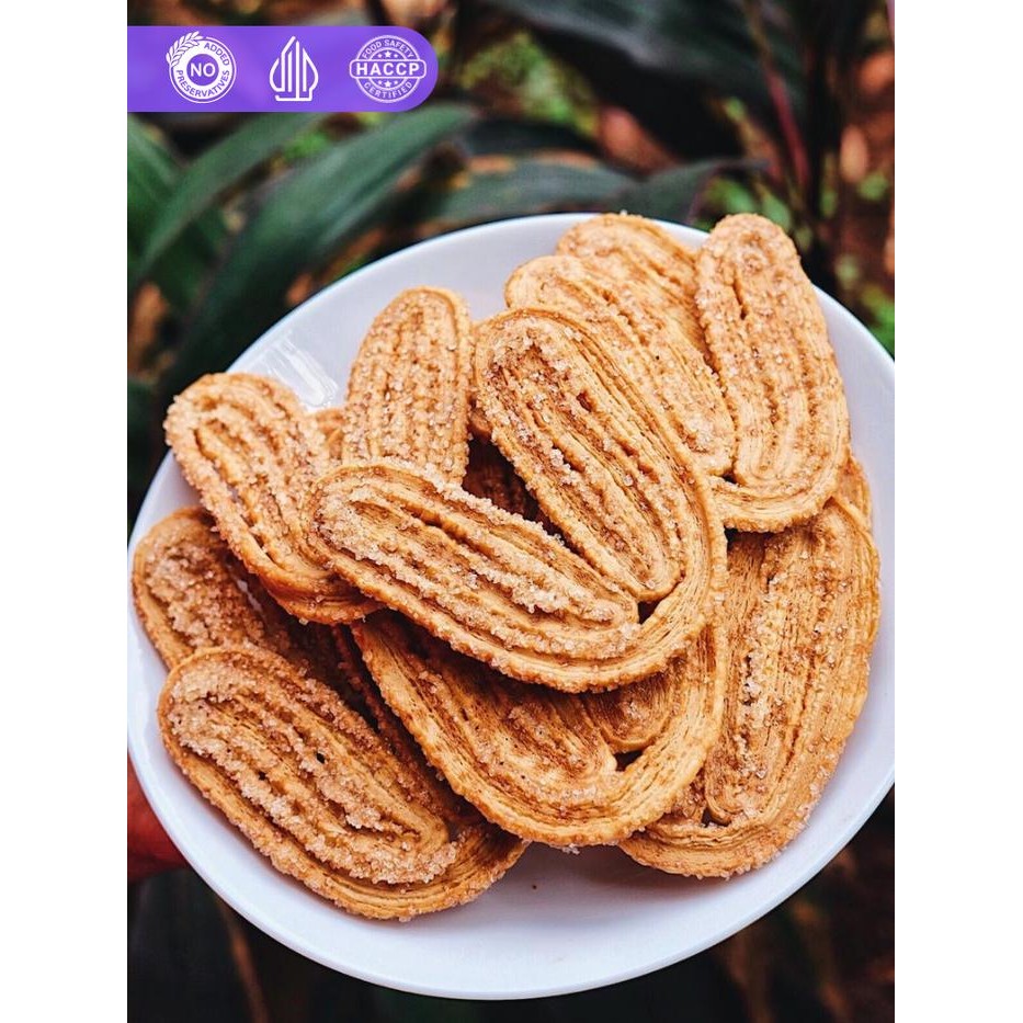 

NewZbgt- Palmiers Kue Kering MISOL netto 100 Gr kemasan plastik