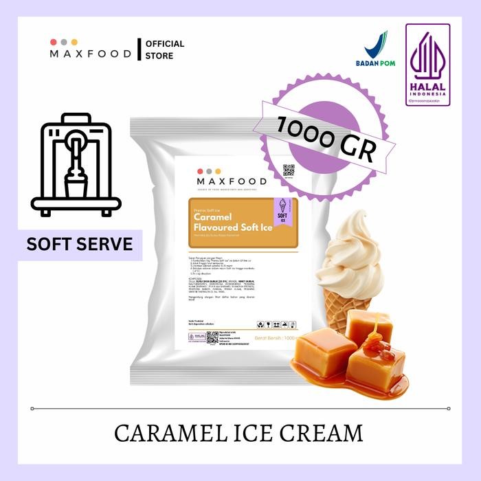 

NewZbgt- 1 KG CARAMEL ICE CREAM SOFT SERVE / BUBUK ES KRIM RASA KARAMEL