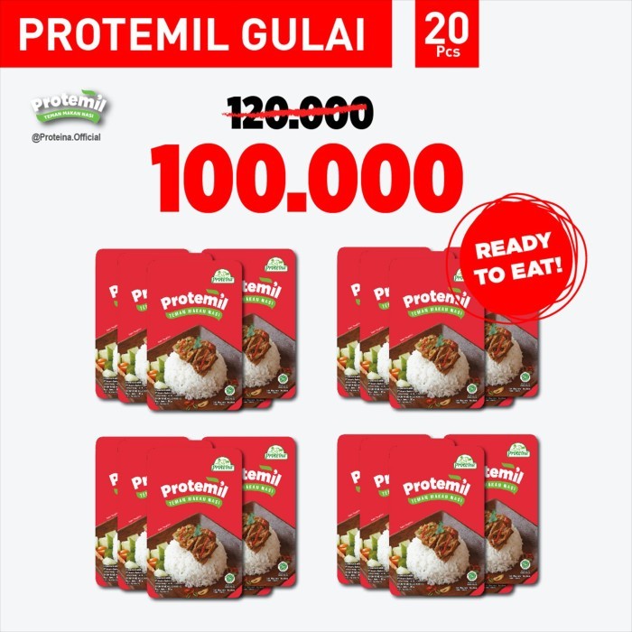 

NewZbgt- Protemil Gulai 20pcs / Makanan Instan / Siap Makan