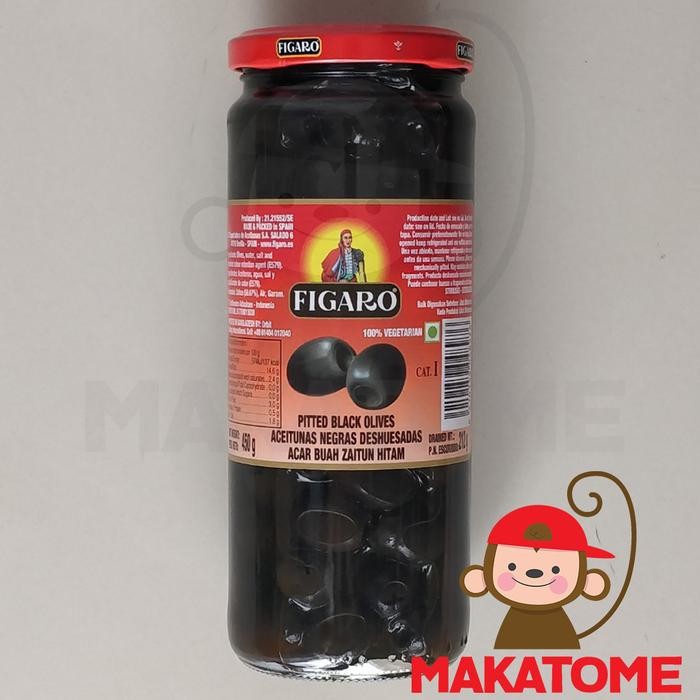 

NewZbgt- Figaro Pitted Black Olives 450gr buah olive 450 g gr zaitun hitam