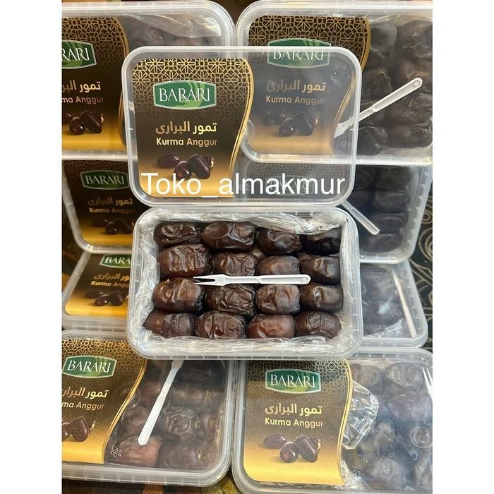 

NewZbgt- Kurma Bam Anggur Barari Tupperware 550gram Grade A Premium Organik Lembut Manis