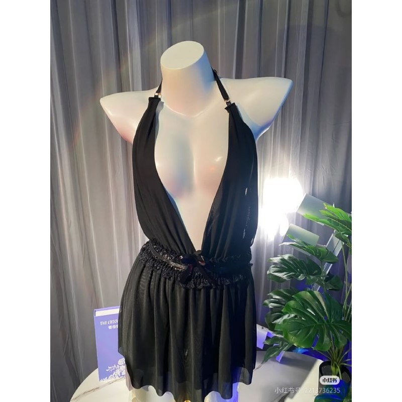 Ready Baju Wanita Hot Sexy Merah Maroon Premium Lingering Lingerieing Lingerie Lingeri Lingery