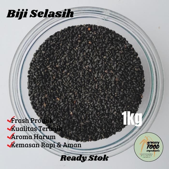 

NewZbgt- Biji selasih import 1kg / basil seed kualitas premium