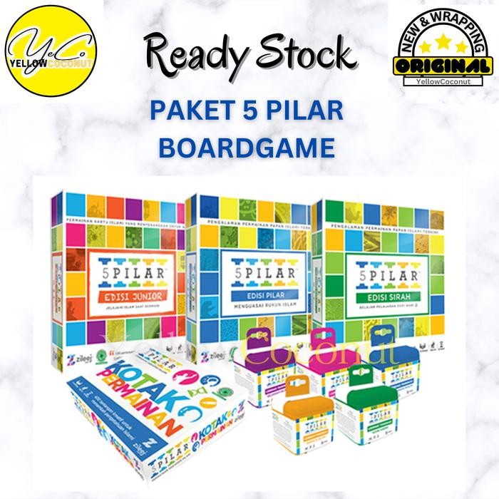 BOARDGAME 5 Pilar Islami - Quran Hadis Pilar Sains Cerdas Tangkas Junior Sejarah Tata Krama Sirah