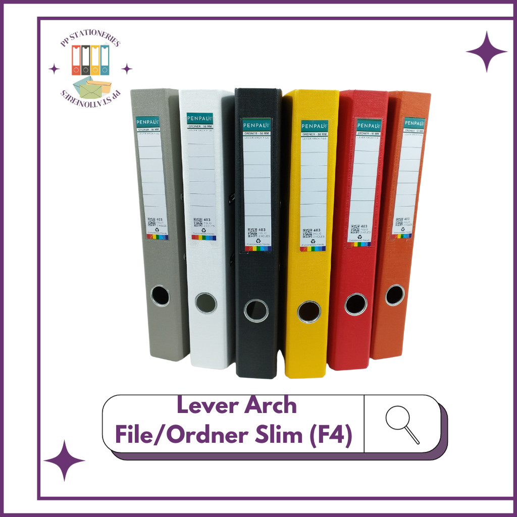 

Penpal Lever Arch File / Ordner Folio Slim PL-403