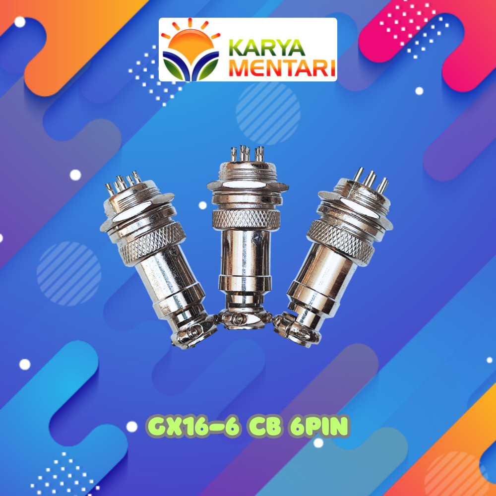 Konektor CB GX16 6pin  Aviation Connector GX16 6pin Male Plug Connector GX16 Circular Socket Plug Pa