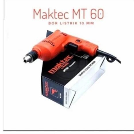 Mesin Bor Listrik 10mm MAKTEC MT60 Mesin Bor Bisa Bolak Balik Electrik Drill 400watt MIKAYO 10MM