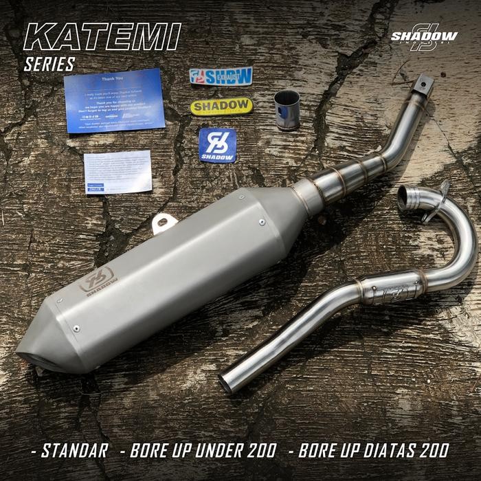 PREMIUM Shadow exhaust system type KATEMI copy original KTM PNP klx crf wr dll