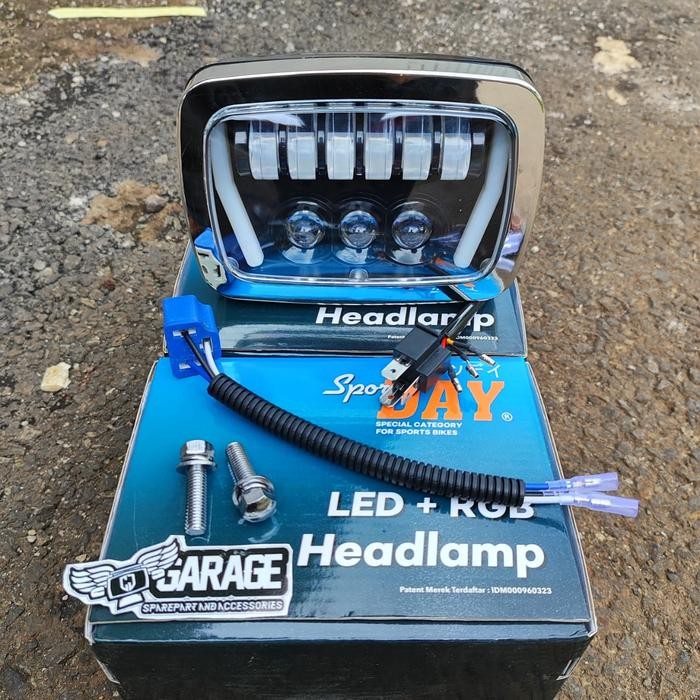 PREMIUM Lampu Depan WIN LED DAYMAKER Reflektor depan win 100 LED WIN TUA PNP WIN MUDA 3 warna Sports