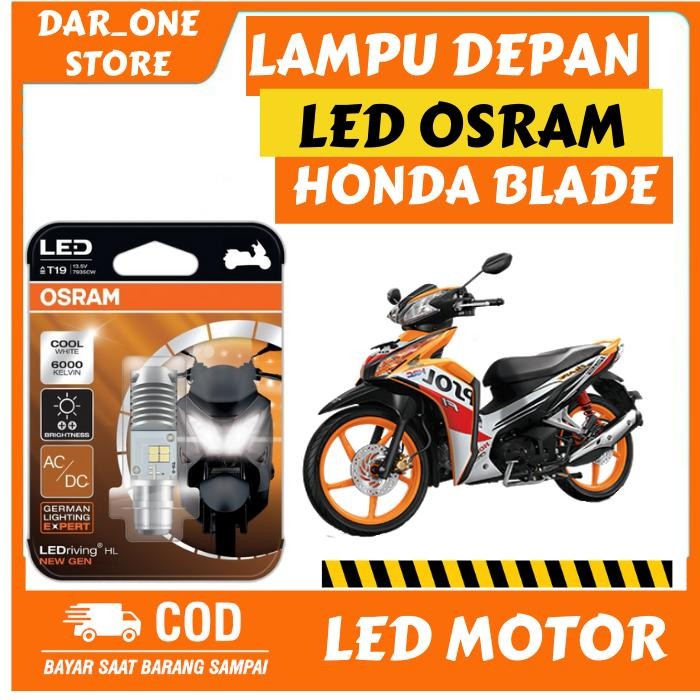 PREMIUM Lampu Depan LED Motor Honda Blade Original Osram