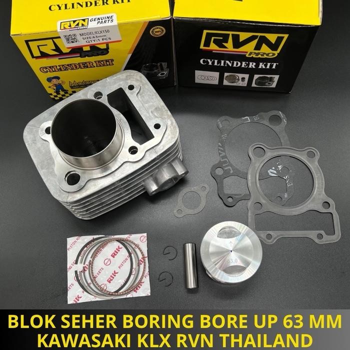 PREMIUM BLOK SEHER BORING PAKET BORE UP BOREUP KLX 63MM 63 MM RVN THAILAND