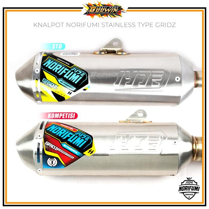 PREMIUM Knalpot NORIFUMI GRIDZ KOMPETISI KLX 150 BF Dtracker CRF 150L WR