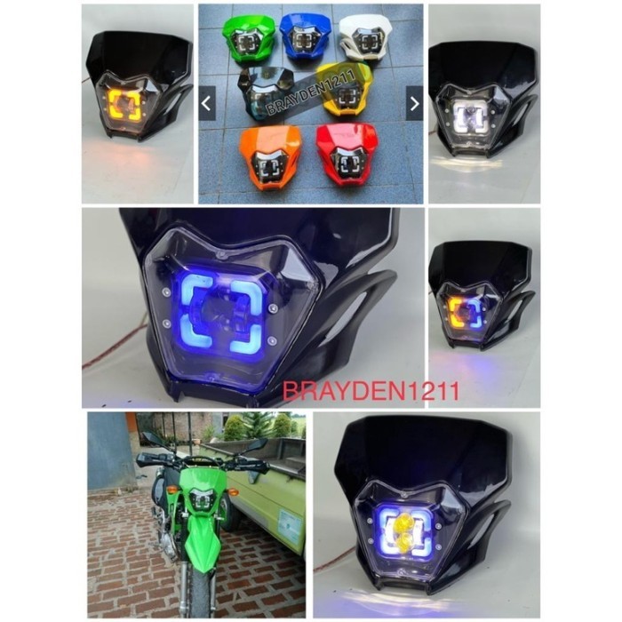 PREMIUM Headlamp klx 230 / Batok lampu klx 230 / lampu depan kx 230 daymaker
