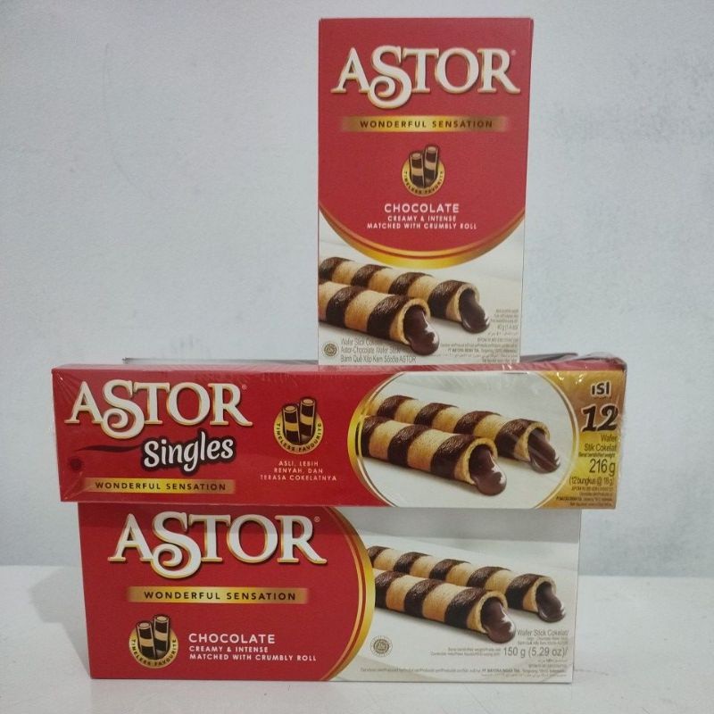 

Sajiandapur Astor Double Chocolate 40Gr 150Gr Astor Singles 216Gr