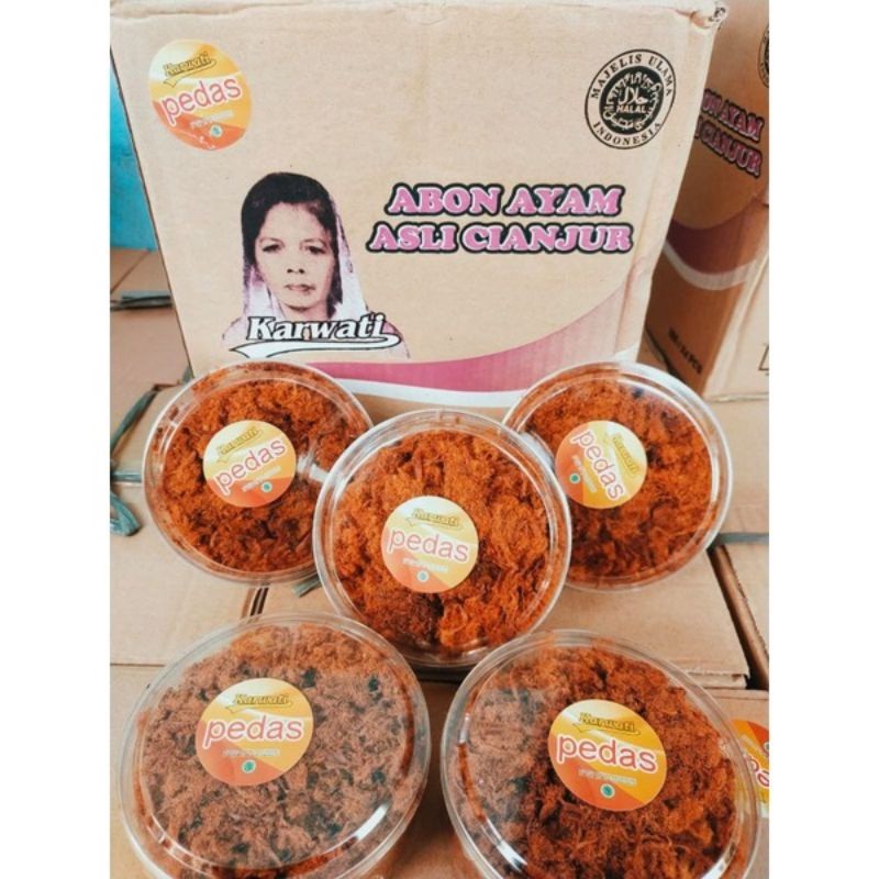 

Sajiandapur Abon Ayam Karwati Cianjur Pedas 150 Gram